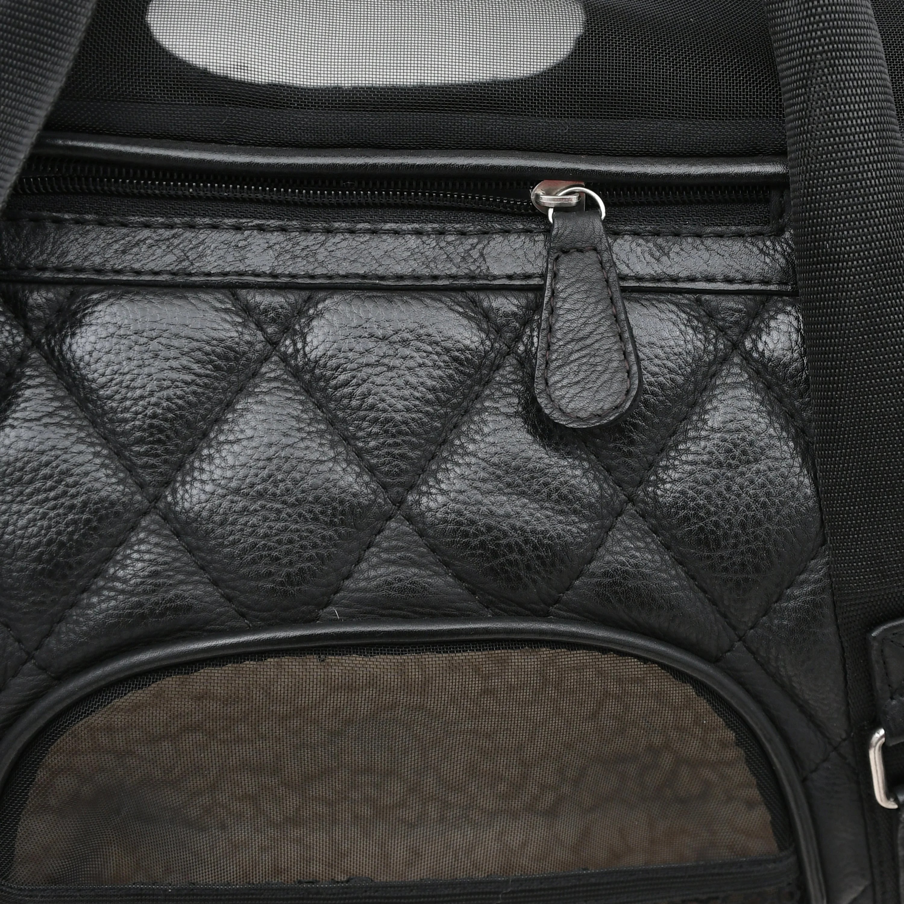 Image 4 of Genuine Leather Pet Travel Bag – Airline Approved Pet Carrier