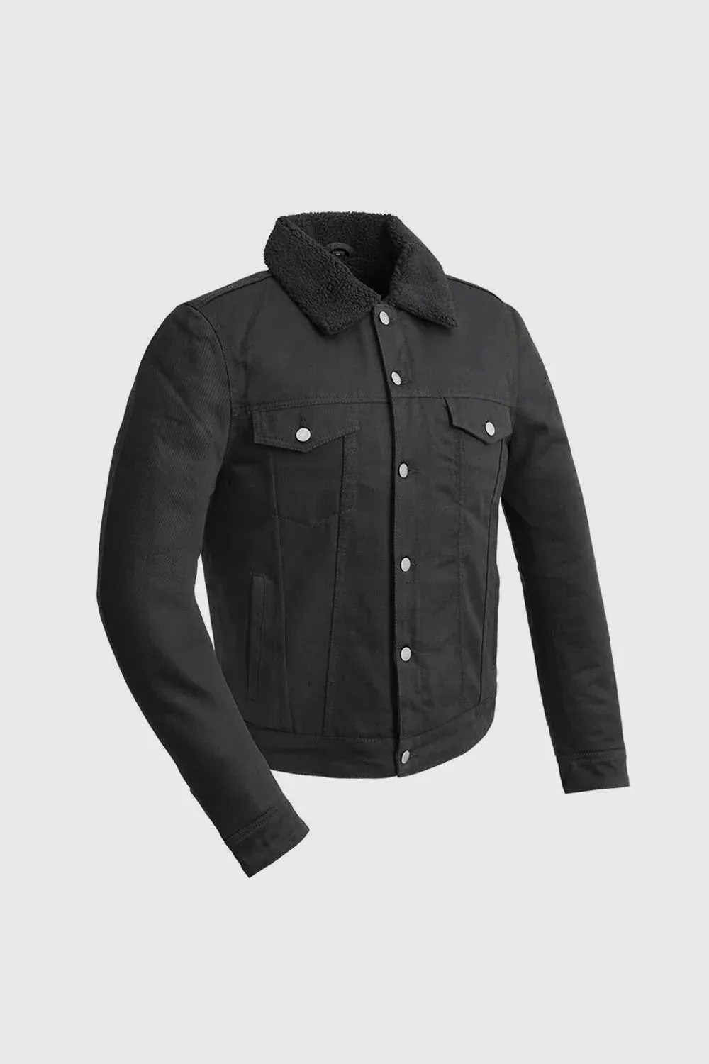 Image 3 of Redwood Rebel Mens Faux Shearling Twill Jacket