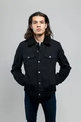 Image 5 of Redwood Rebel Mens Faux Shearling Twill Jacket