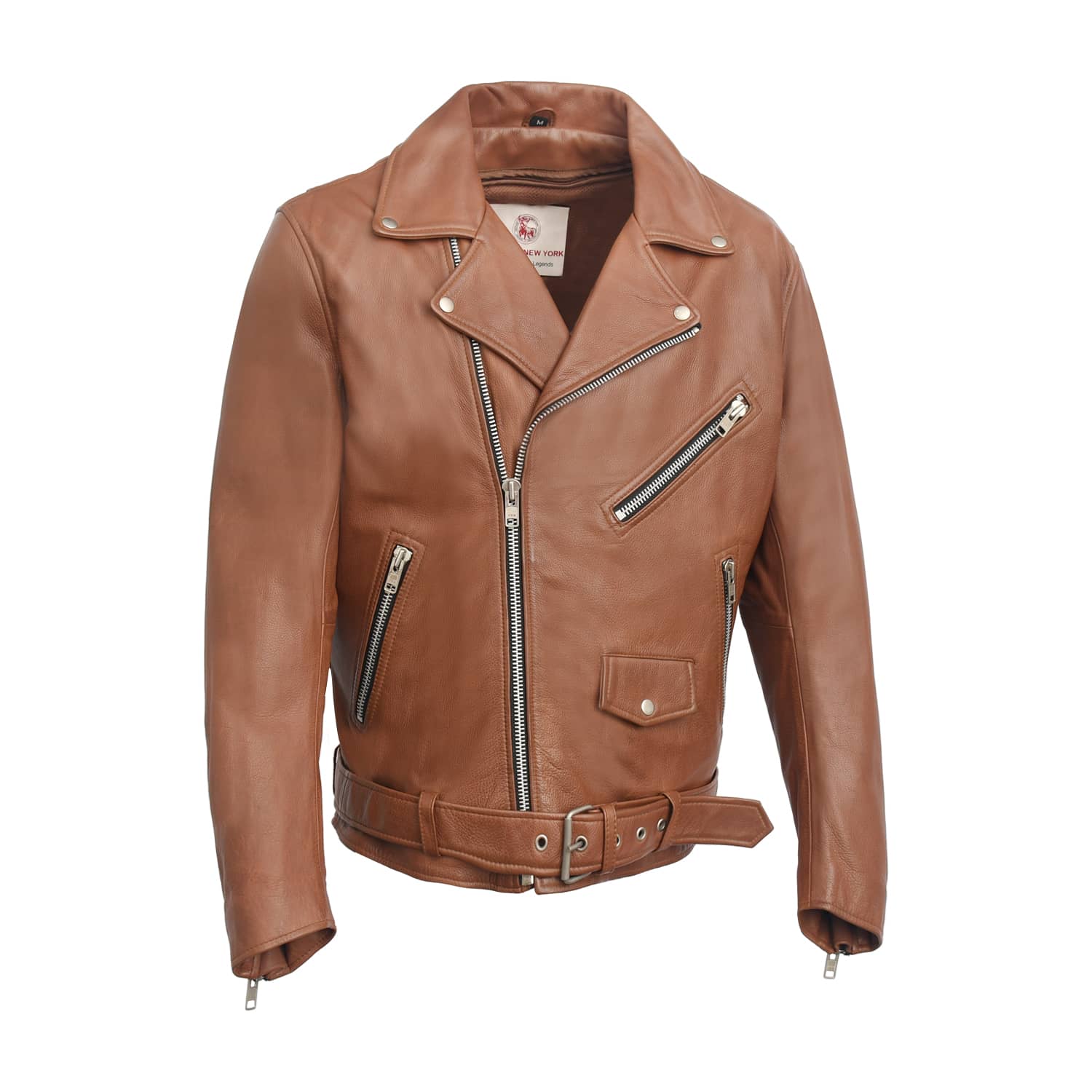 Image 4 of Manhattan Noir Men's Leather Motorcycle Jacket