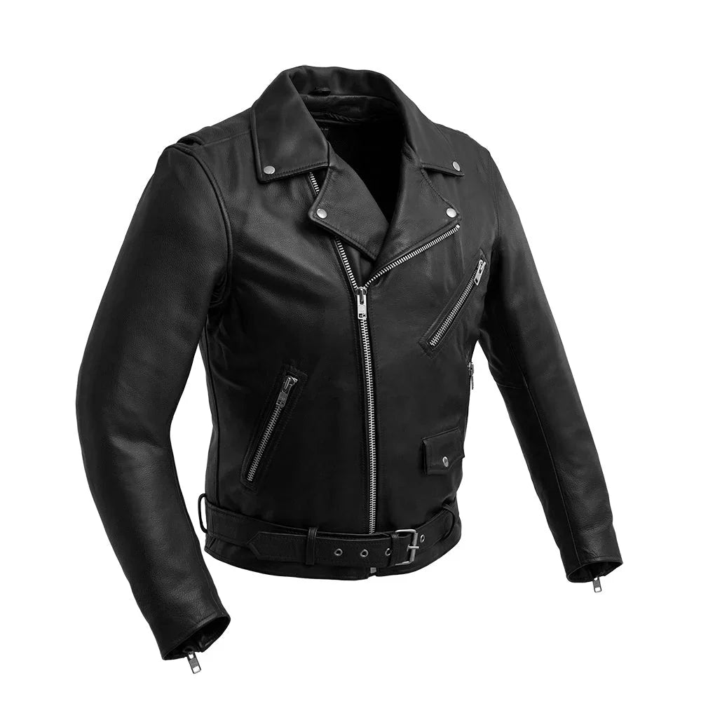 Image 5 of Compare color Renegade Rider Men’s Motorcycle Real Leather Jacket