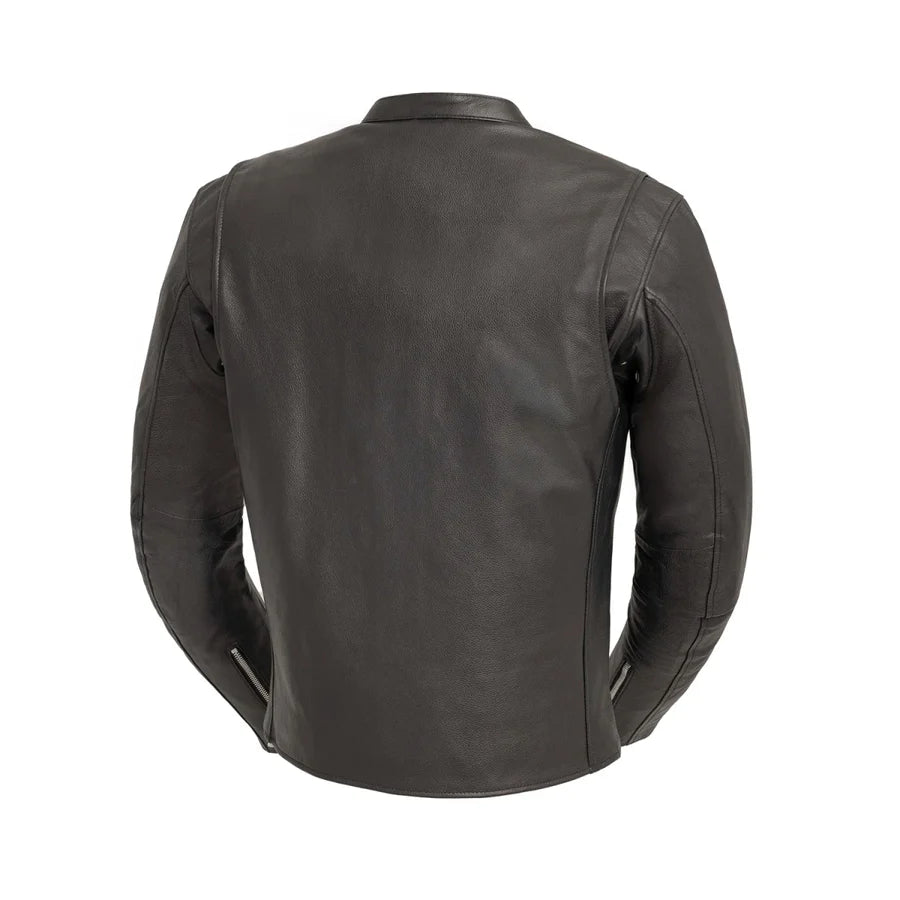 Image 5 of Iron Ascent Men's Motorcycle Leather Jacket