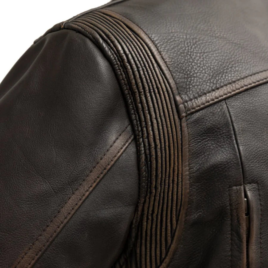 Image 3 of  Throttle & Thread Men's Motorcycle Leather Jacket