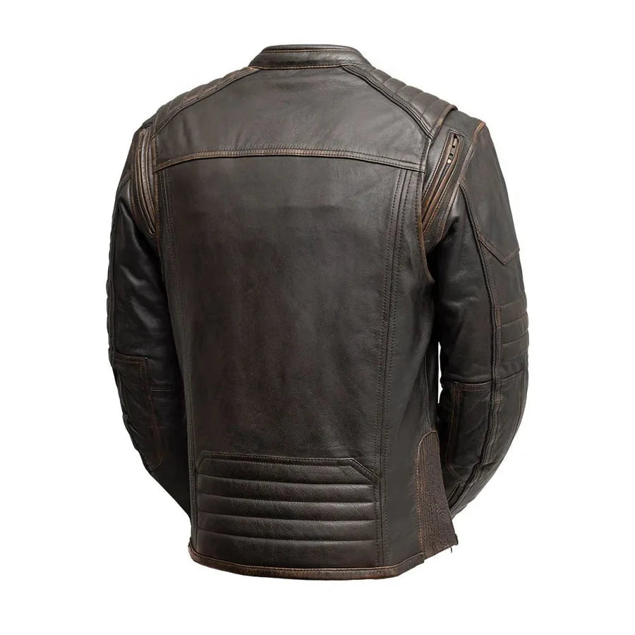 Image 4 of  Road Master - Men's Genuine Leather Motorcycle Jacket