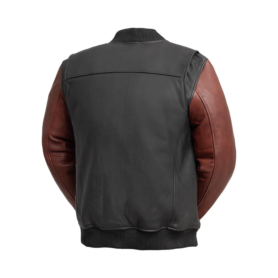 Image 3 of  Steel Storm Men’s Genuine Leather Motorcycle Jacket