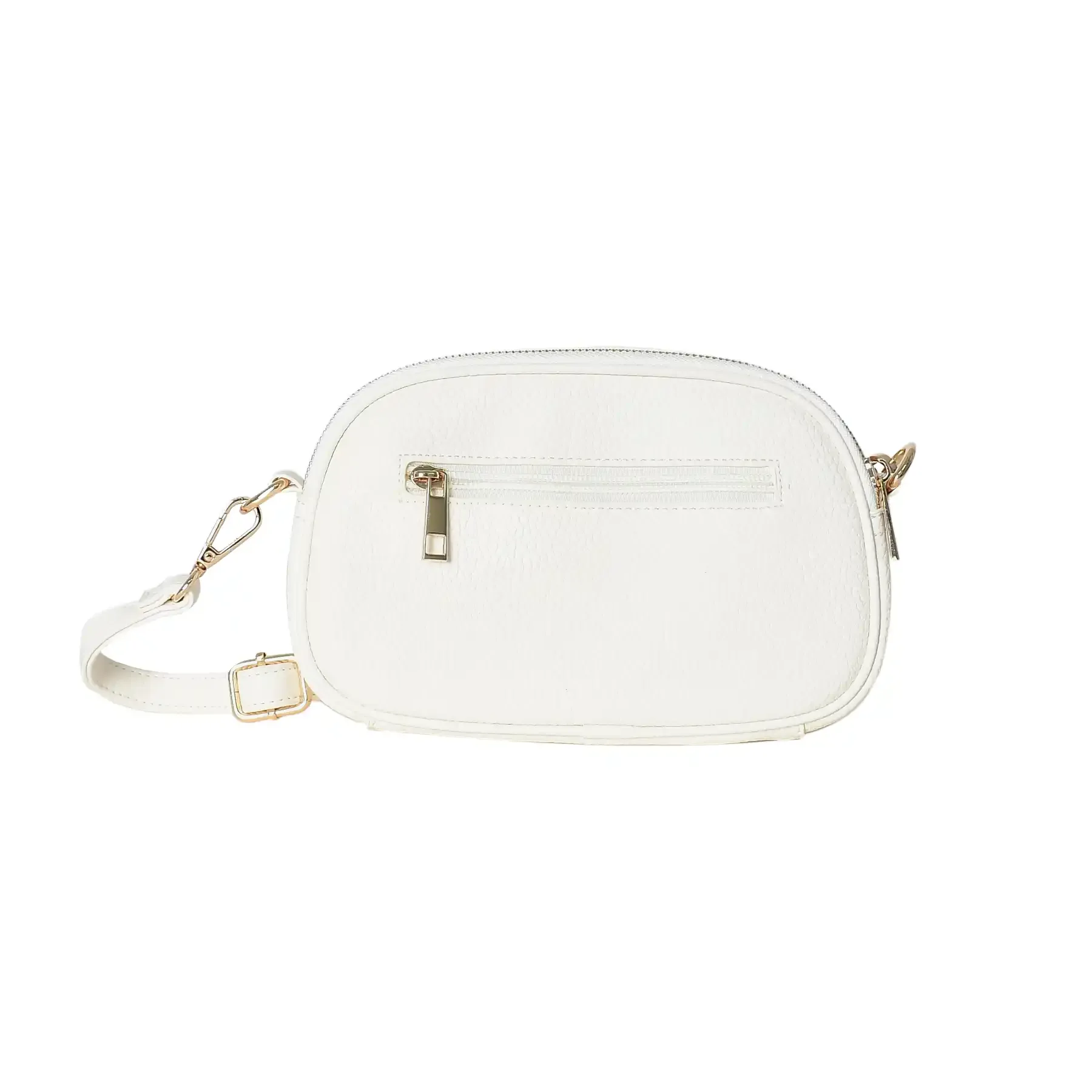 Image 5 of Faux Leather Double Zip Crossbody Bag