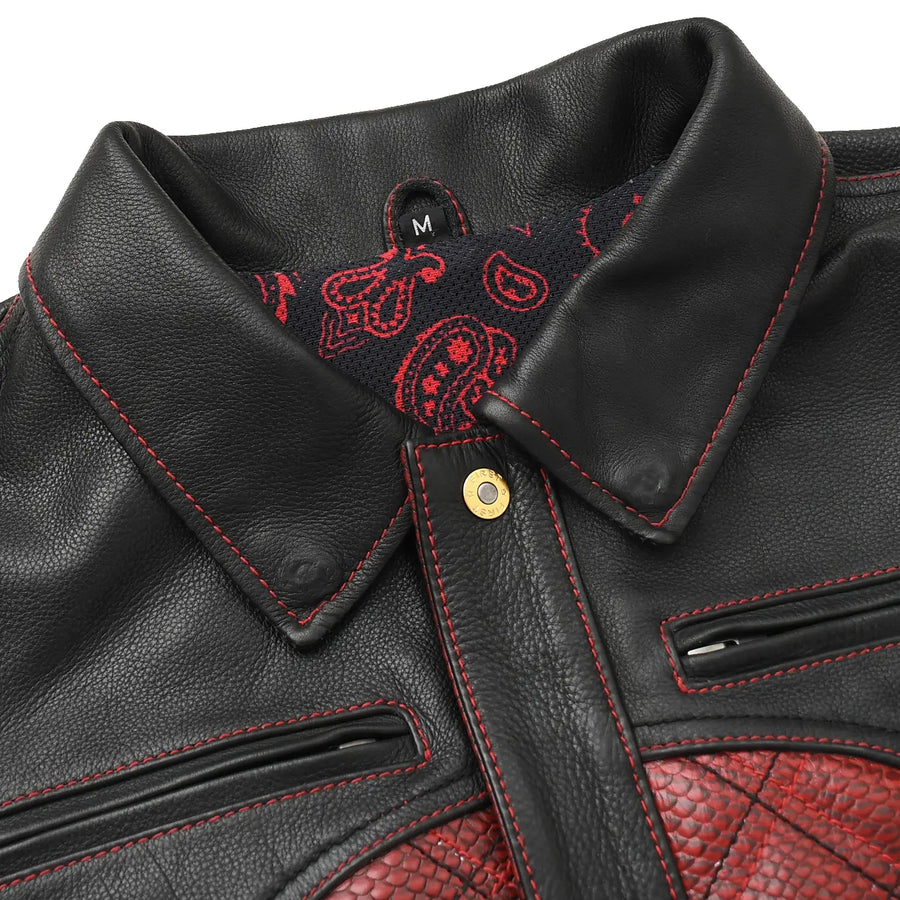 Image 4 of Redstrike Men’s Motorcycle Leather Jacket