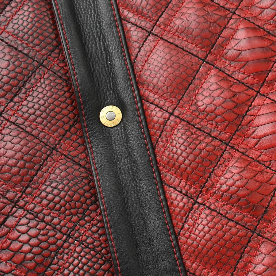 Image 3 of Redstrike Men’s Motorcycle Leather Jacket