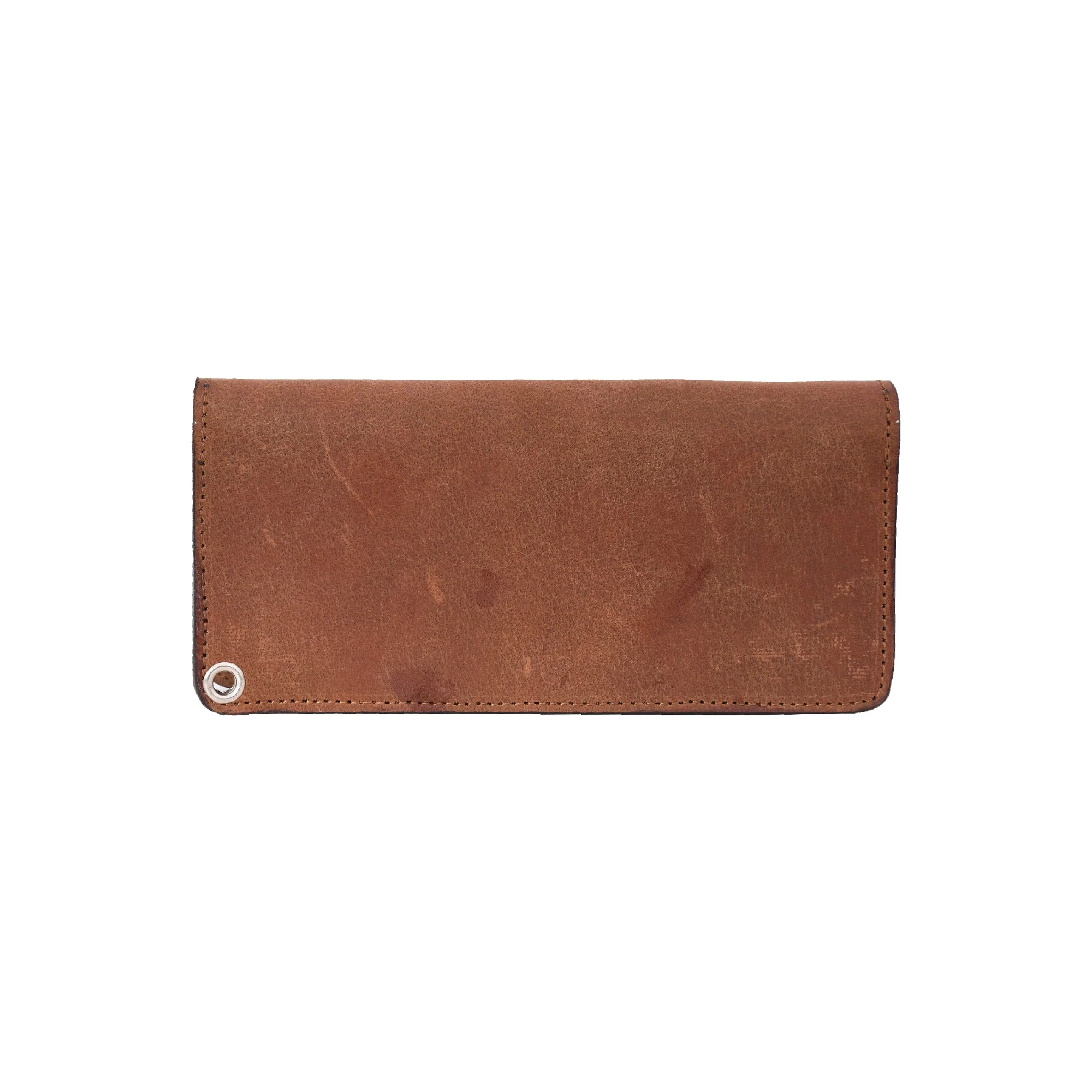 Image 3 of LARGE TRUCKER - Vegetable Tanned Leather Wallet Brown