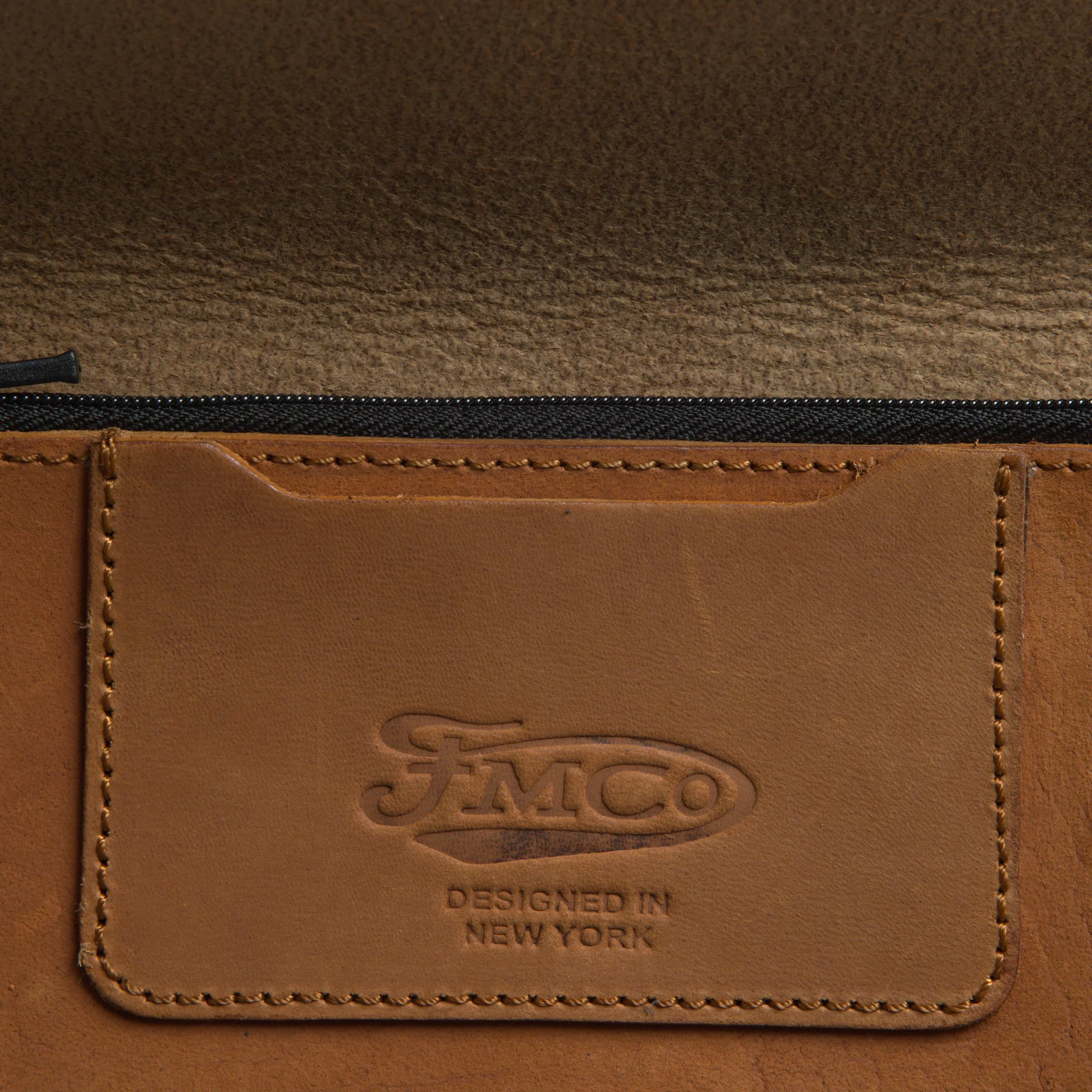 Image 4 of LARGE TRUCKER - Vegetable Tanned Leather Wallet Heritage Rust