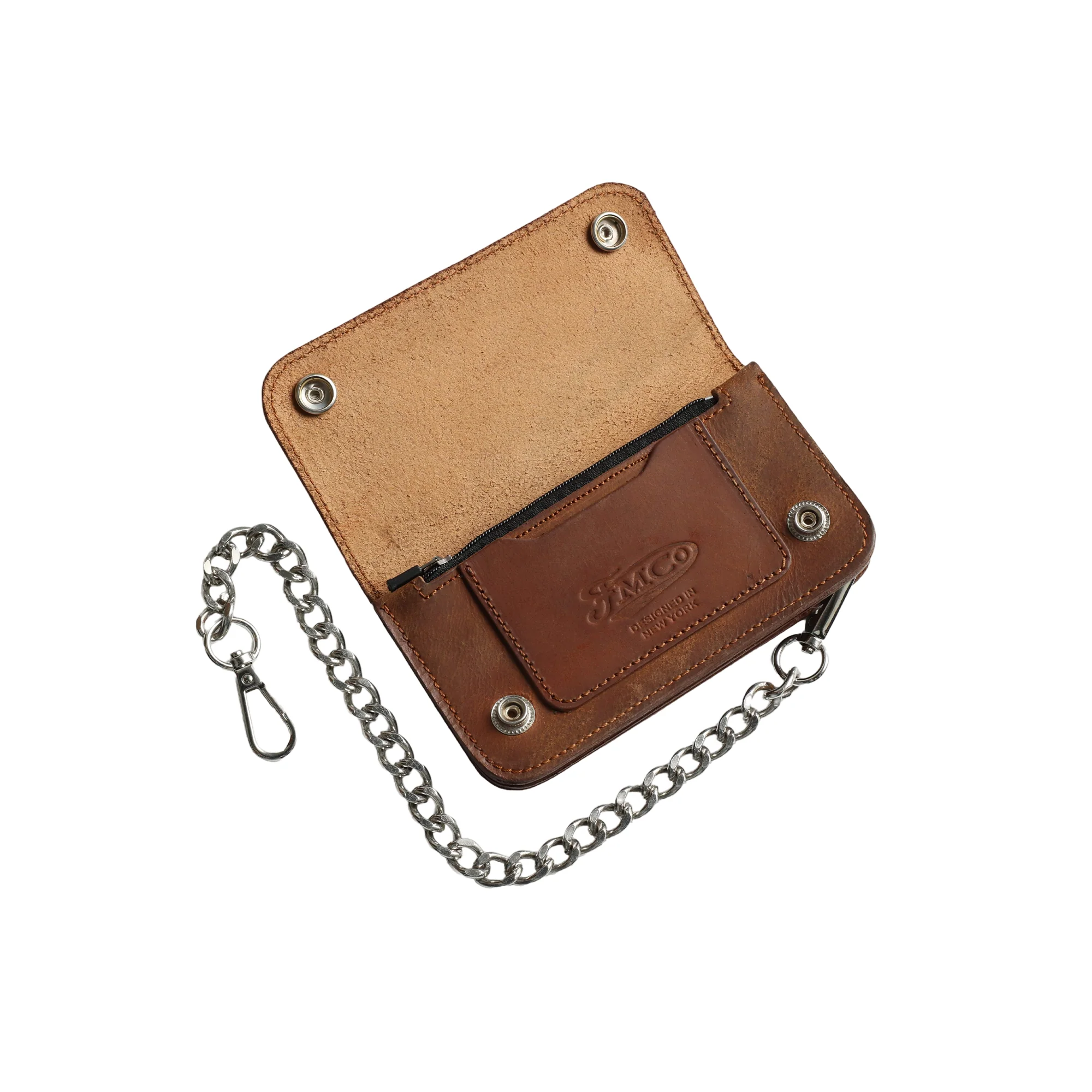 Image 3 of Amber Small Leather Trucker Wallet